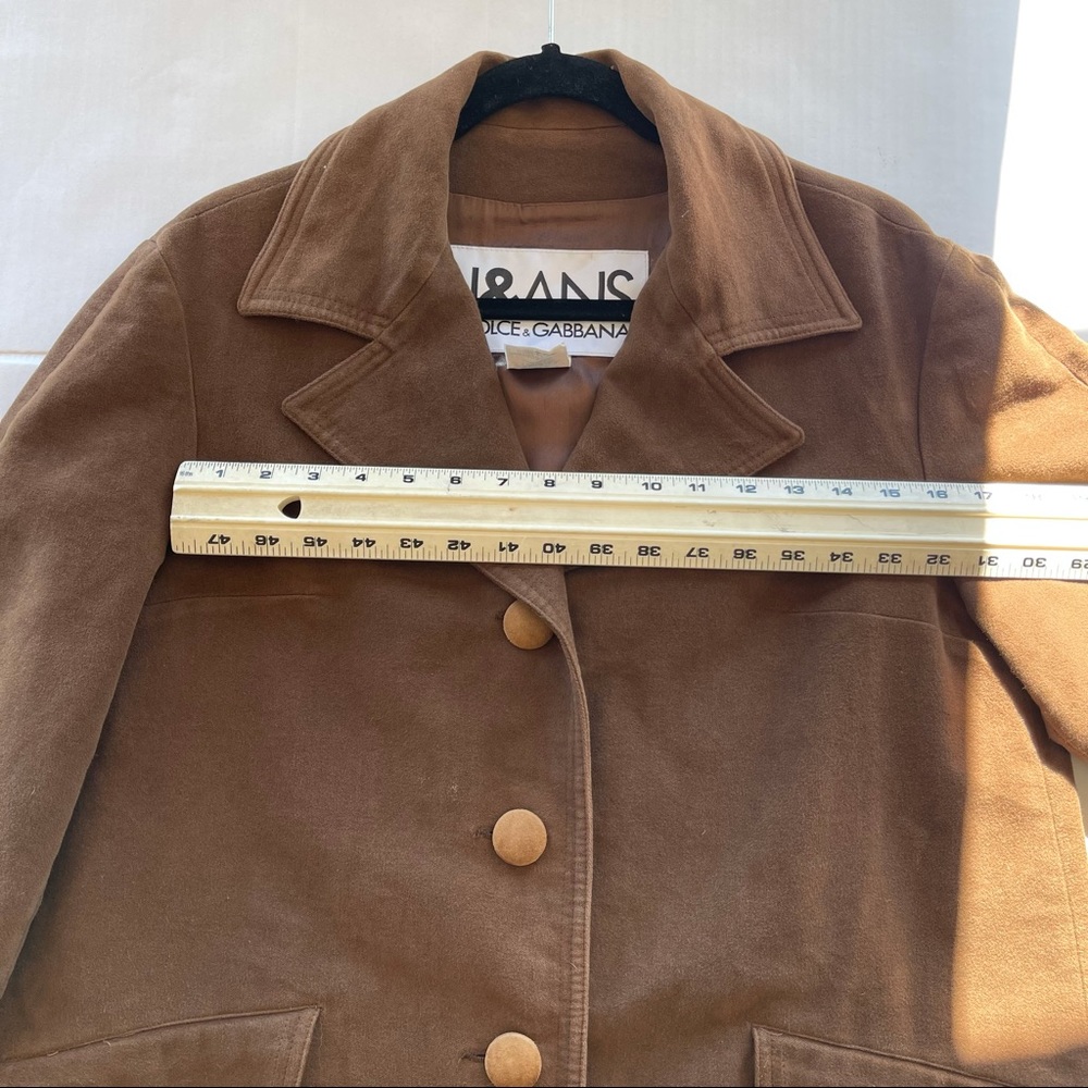 J&ANS Dolce & Gabbana Brown Coat Women’s size Medium made in Italy - Picture 15 of 17